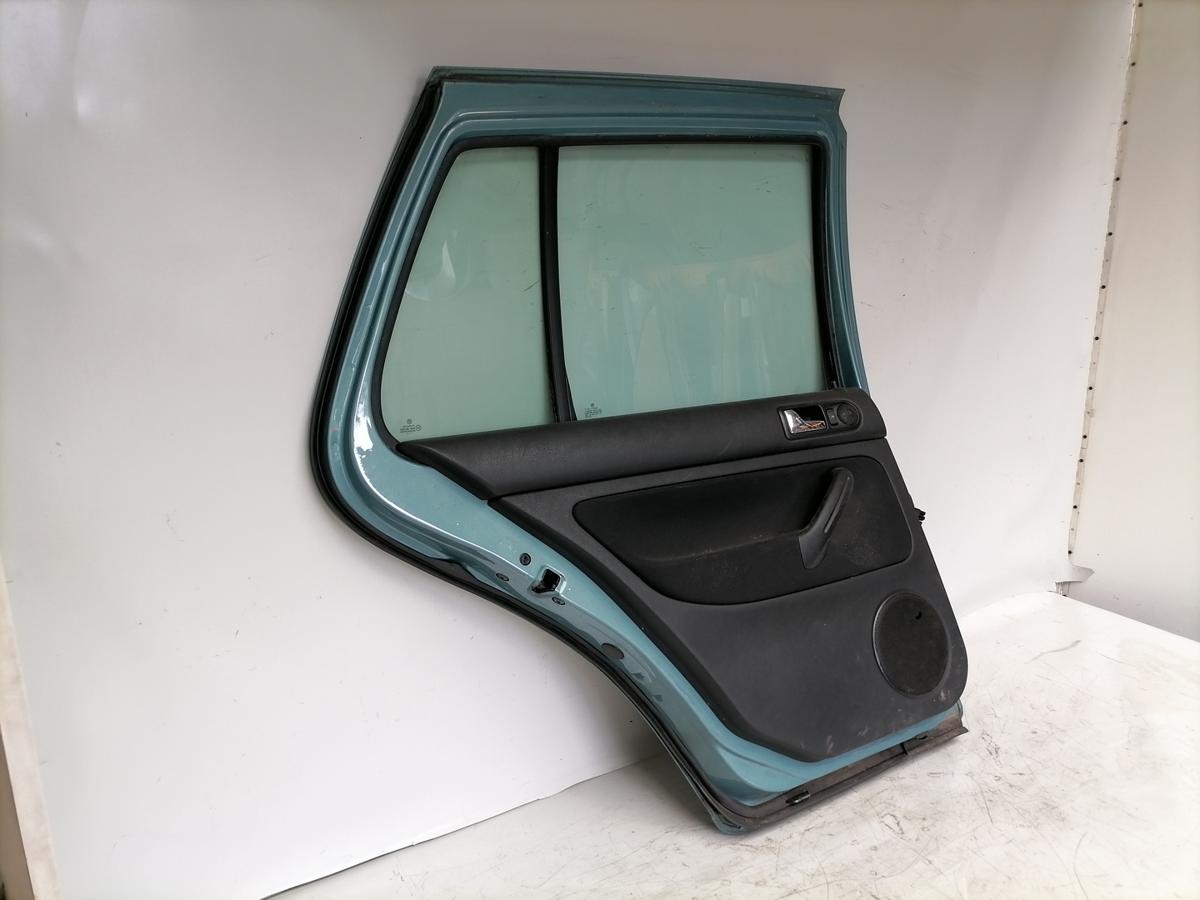 VW Golf 4 original T&uuml;r hinten links LB6N Elegancegr&uuml;n Metallic Rohbau BJ03